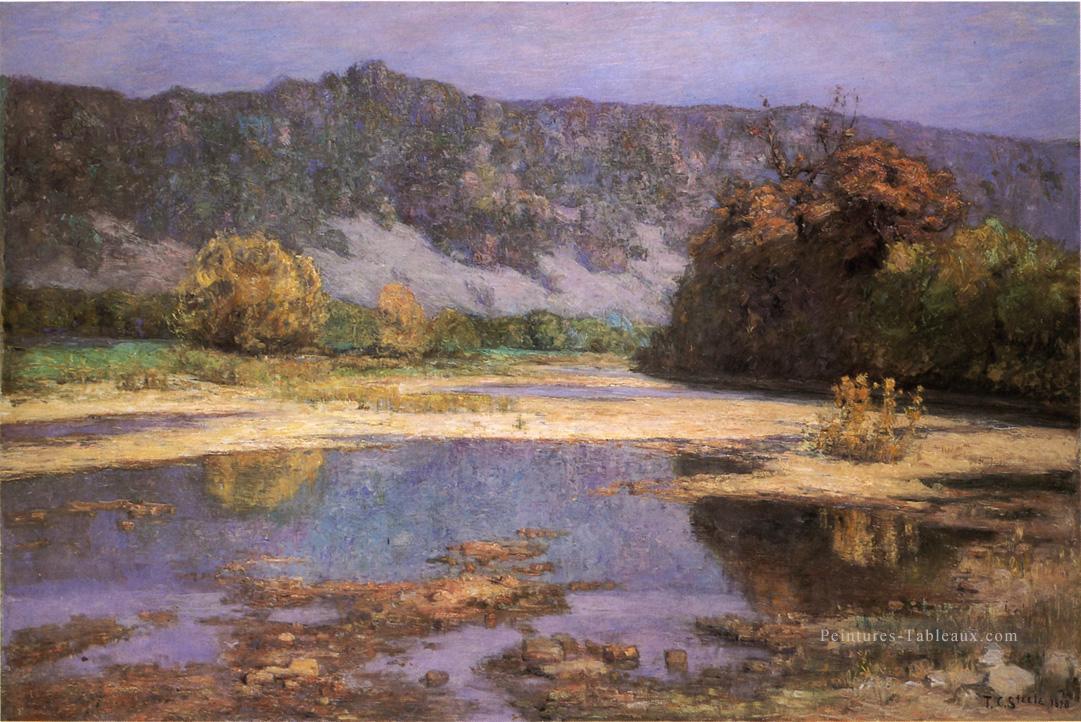 Le Muscatatuck Impressionniste Indiana paysages Théodore Clément Steele Peintures à l'huile